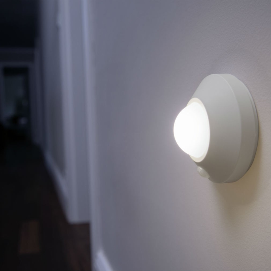 Ledvance - Iluminação noturna LED com sensor NIGHTLUX LED/1,7W/3xAA 4000K