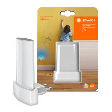 Ledvance - Iluminação noturna LED RGB com sensor LUNETTA LED/0,28W/230V