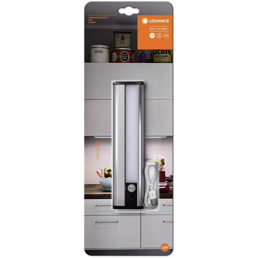 Ledvance - Iluminação para armário de cozinha LED com sensor MOBILE LED/1W/5V 1800 mAh