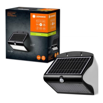 Ledvance - Iluminação solar de parede LED com sensor BORBOLETA LED/8W/3,7V IP65