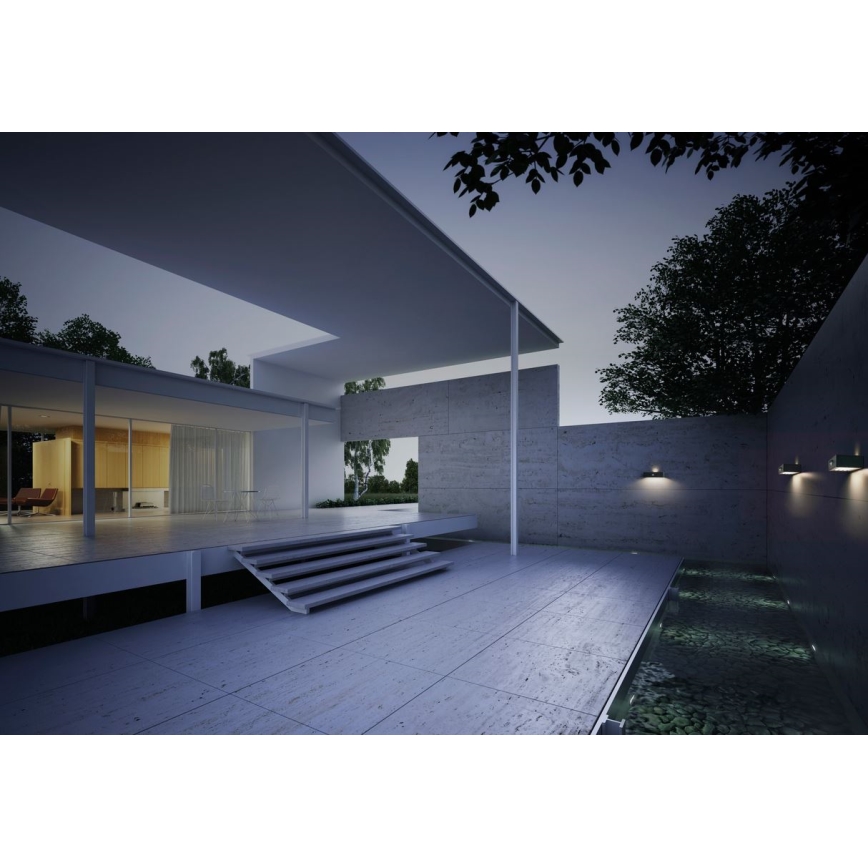 Ledvance - Candeeiro de parede LED solar com sensor de movimento e anoitecer ENDURA SOLAR LED/3W/4,2V 1200 mAh IP65