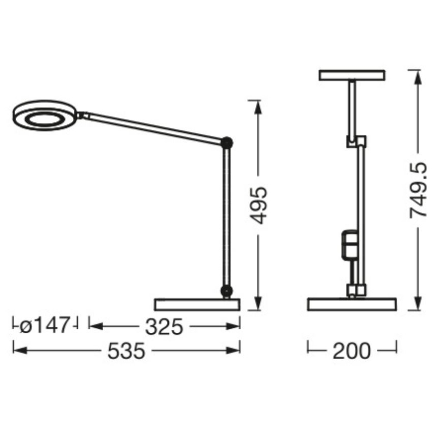 Ledvance - Candeeiro de mesa táctil LED com regulação SUN@HOME LED/20W/230V 2200-5000K CRI 95 Wi-Fi