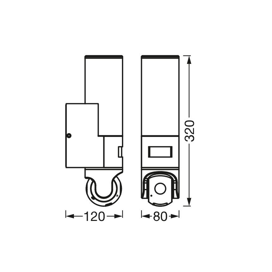 Ledvance - LED Regulação iluminação de parede exterior com sensor e câmara SMART+ LED/16W/230V Wi-Fi IP44