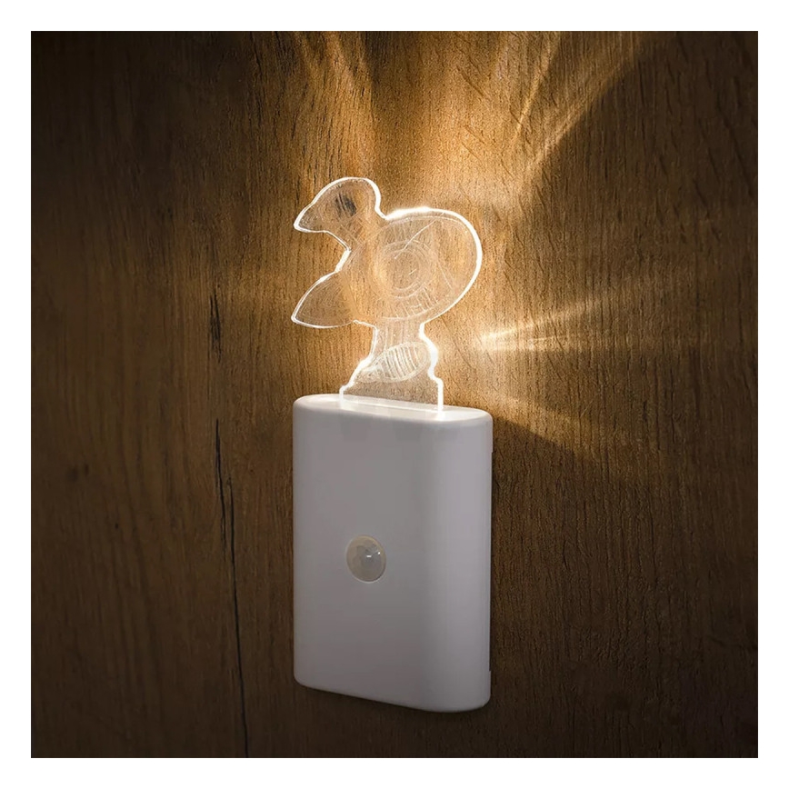 Ledvance - LED Iluminação de orientação para criança com sensor NIGHTLUX LED/0,2W/4,5V 3000K