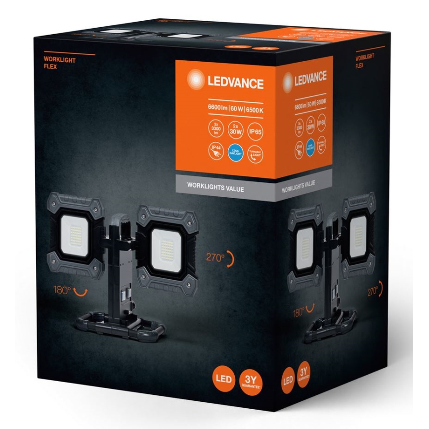 Ledvance - LED Iluminação de trabalho WORKLIGHT FLEX 2xLED/30W/230V IP65