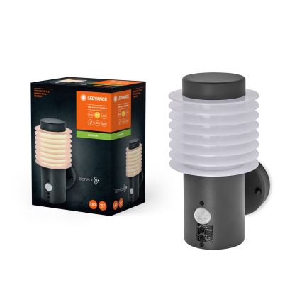 Ledvance - LED Iluminação para parede exterior com sensor RONDO LED/9,5W/230V IP44