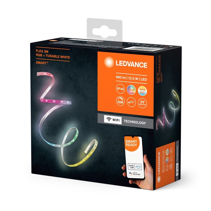 Ledvance - LED RGB+TW Regulação exterior tira FLEX 3m LED/12,5W/230V 2700-6500K IP44 Wi-Fi