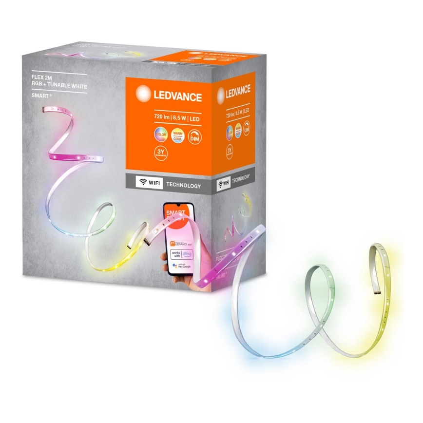 Ledvance - LED RGB+TW Tira com regulação SMART+ FLEX 2m LED/8,5W/230V Wi-Fi