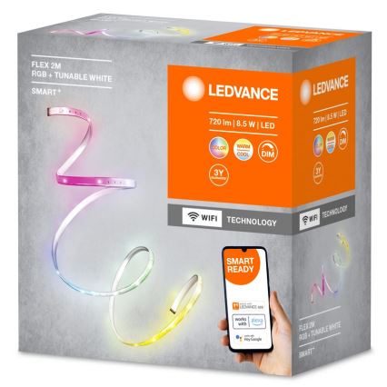 Ledvance - LED RGB+TW Tira com regulação SMART+ FLEX 2m LED/8,5W/230V Wi-Fi