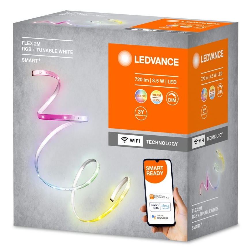 Ledvance - LED RGB+TW Tira com regulação SMART+ FLEX 2m LED/8,5W/230V Wi-Fi