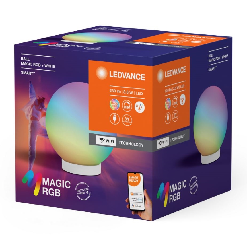 Ledvance - Candeeiro de mesa LED RGBW com regulação SMART+ MAGIC LED/3,5W/5V 2200-6500K Wi-Fi