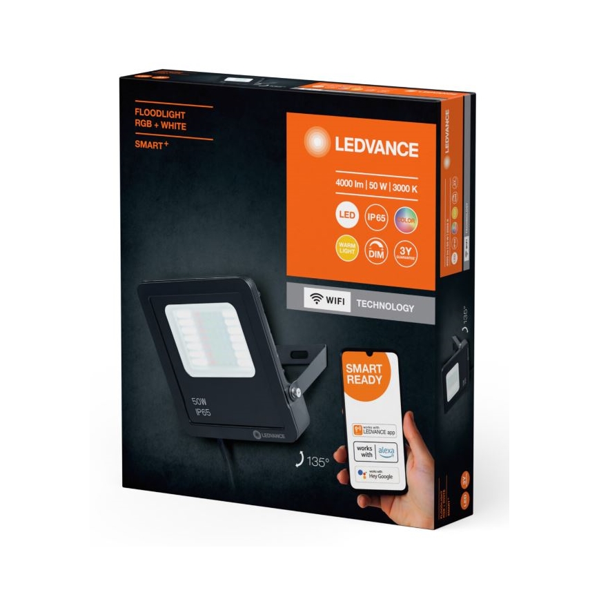 Ledvance - LED RGBW Regulação exterior holofote SMART+ FLOODLIGHT LED/50W/230V IP65 Wi-Fi