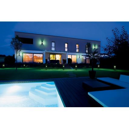 Ledvance - LED RGBW Iluminação de parede solar com regulação e sensor SMART+ ALPS LED/6W/3,7V 3000K IP44