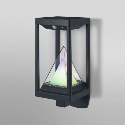 Ledvance - LED RGBW Iluminação de parede solar com regulação e sensor SMART+ ALPS LED/6W/3,7V 3000K IP44
