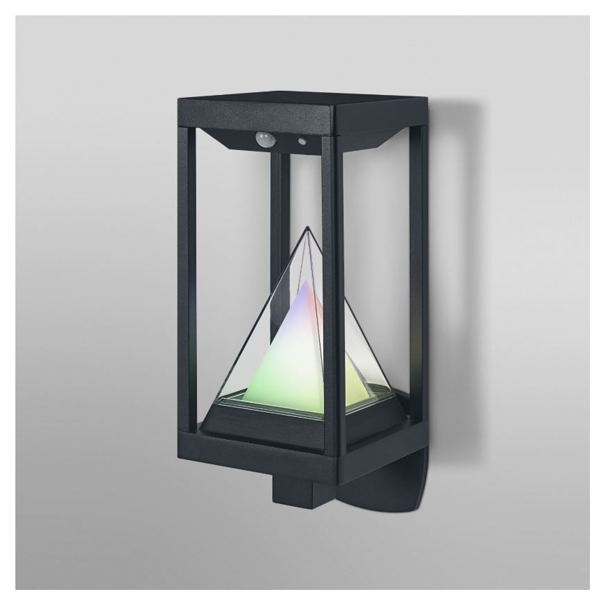 Ledvance - LED RGBW Iluminação de parede solar com regulação e sensor SMART+ ALPS LED/6W/3,7V 3000K IP44