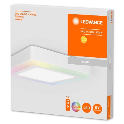 Ledvance - Plafon LED RGB regulável LED/38W/230V + controlo remoto
