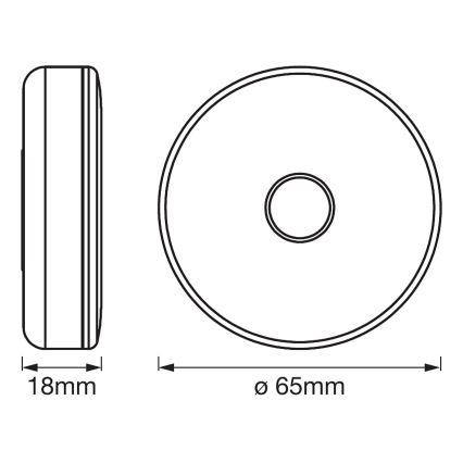 Ledvance - Luminária de orientação LED dimmerizável DOT-IT LED/0,45W/5V 500 mAh
