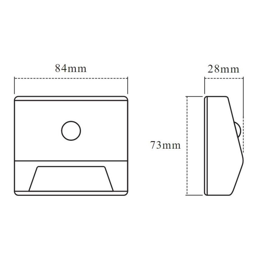 Ledvance - Luz de escadas LED com sensor NIGHTLUX LED/0,25W/4,5V IP54