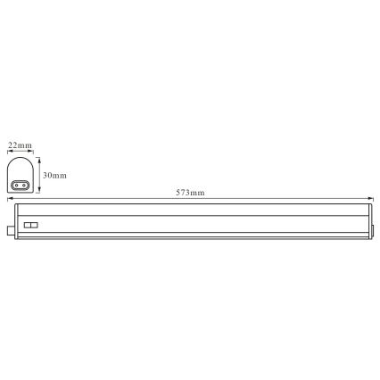 Ledvance - Luz de fundo de armário de cozinha LED BATTEN LED/8W/230V