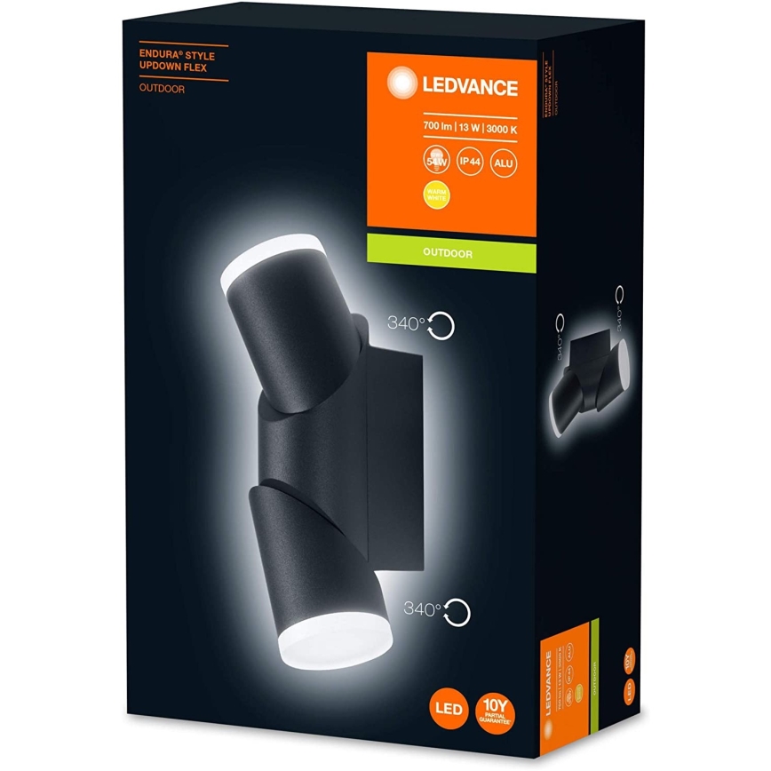 Ledvance - Luz de parede LED de exterior ENDURA 2xLED/13W/230V IP44