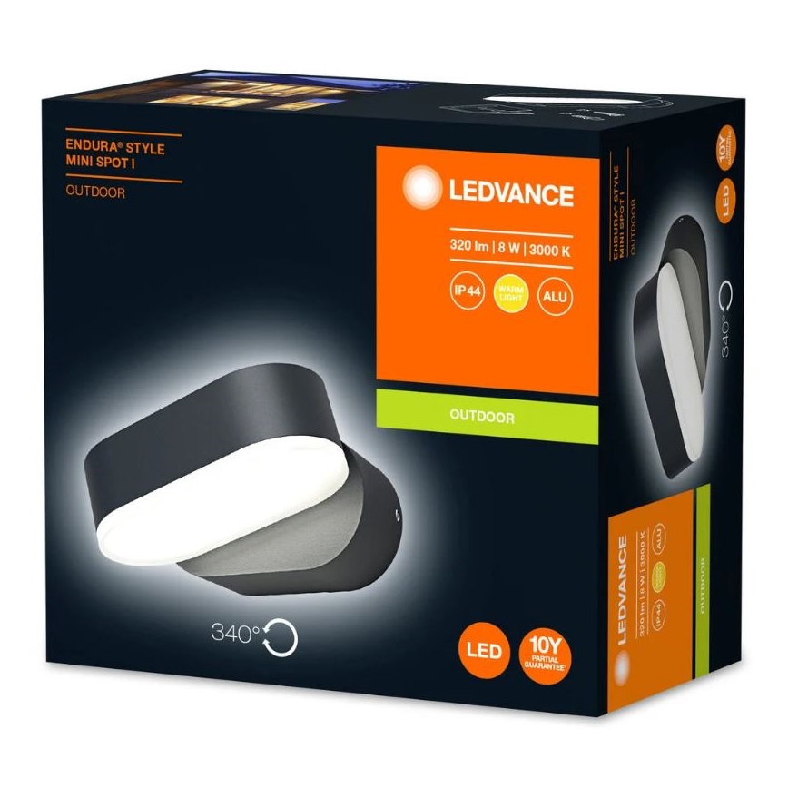 Ledvance - Luz de parede LED de exterior ENDURA LED/8W/230V IP44