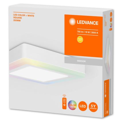 Ledvance - Luz de teto de inundação RGB LED LED/19W/230V + RC
