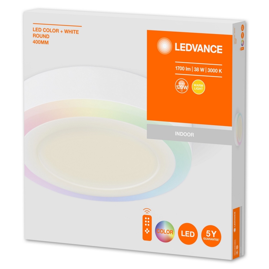 Ledvance - Luz de teto de inundação RGB LED LED/38W/230V + RC