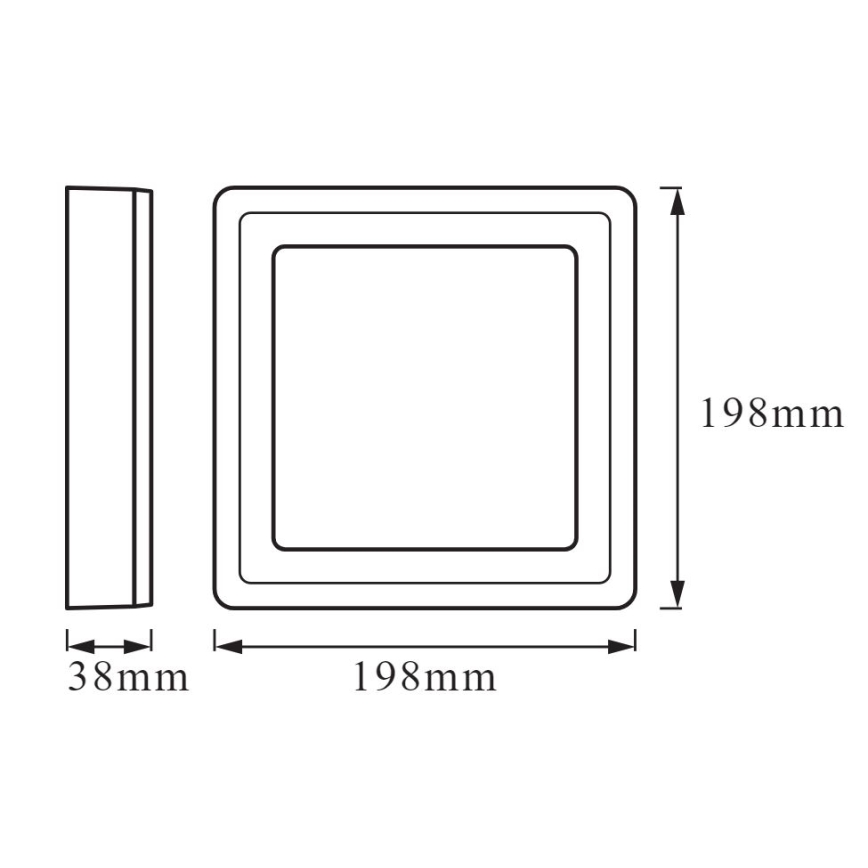 Ledvance - Luz de teto LED CLICK LED/15W/230V