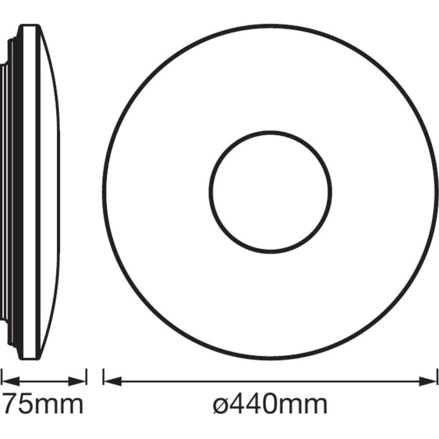 Ledvance - Luz de teto LED com um sensor SPARKLEDOT LED/32W/230V