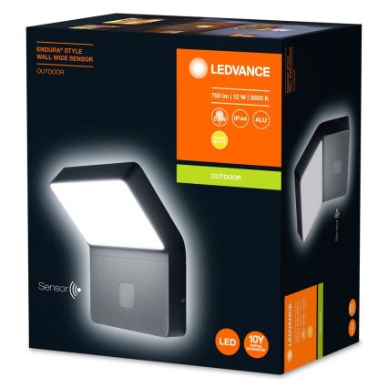 Ledvance - Luz LED com sensor de exterior ENDURA LED/12W/230V IP44