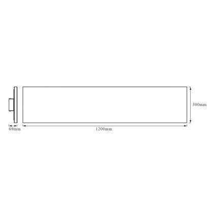 Ledvance - Painel LED montado à superfície FRAMELESS LED/40W/230V 3000K