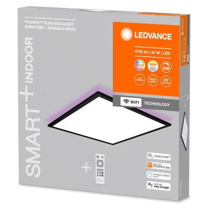 Ledvance - Painel montado à superfície LED RGBW com regulação SMART+ PLANON LED/40W/230V Wi-Fi + controlo remoto
