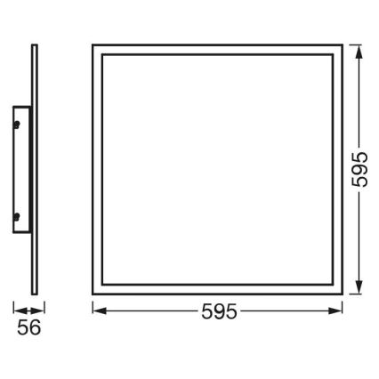 Ledvance - Painel montado à superfície LED RGBW com regulação SMART+ PLANON LED/40W/230V Wi-Fi + controlo remoto