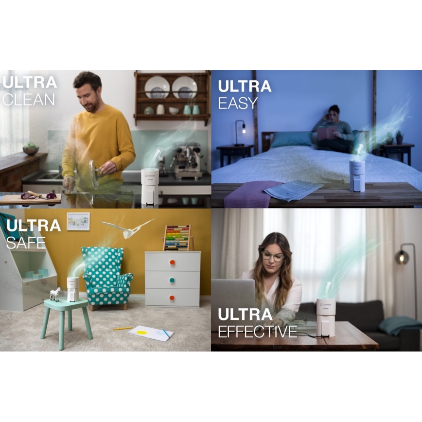 Ledvance - Purificador de ar portátil com filtro HEPA PURIFIER UVC/4,5W/5V USB