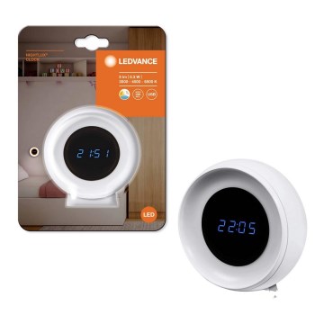 Ledvance- Relógio Digital LED com retroiluminação NIGHTLUX LED/0,3W/5V 3000/4000/6500K