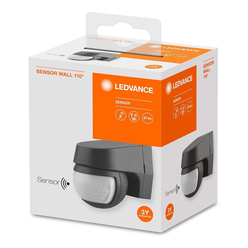 Ledvance - Sensor de movimento por infravermelhos para exterior 230V IP44 preto