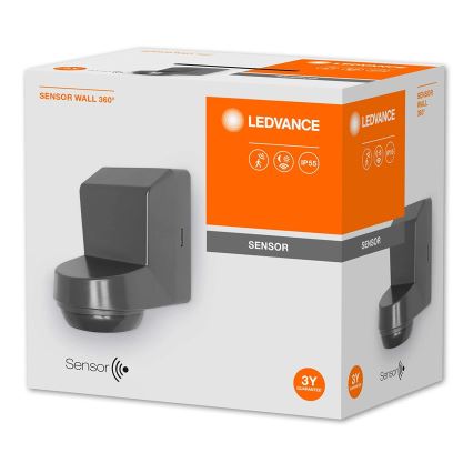 Ledvance - Sensor de movimento por infravermelhos para exterior 230V IP55 antracite