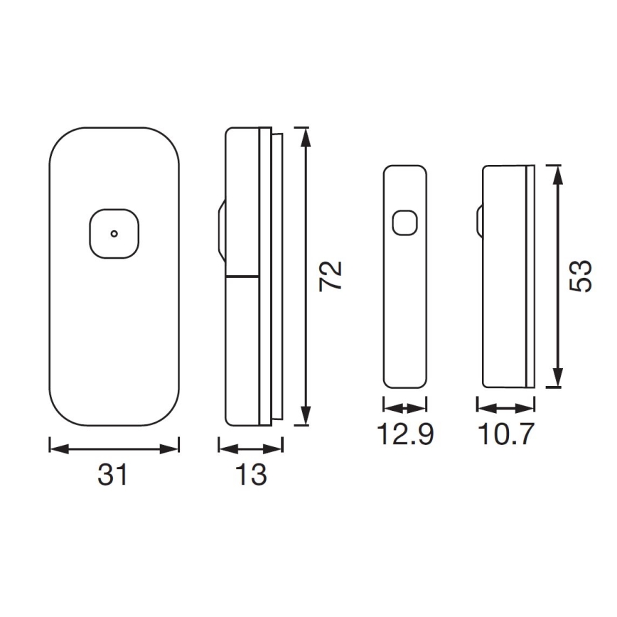 Ledvance - Sensor inteligente para janelas e portas SMART+ 3,7V 500 mAh Wi-fi