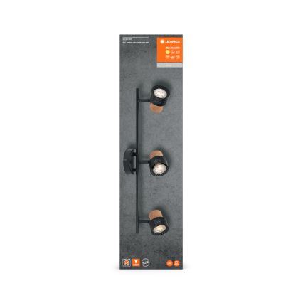 Ledvance - Luminária de embutir LED DECOR CORK 3xGU10/3,4W/230V