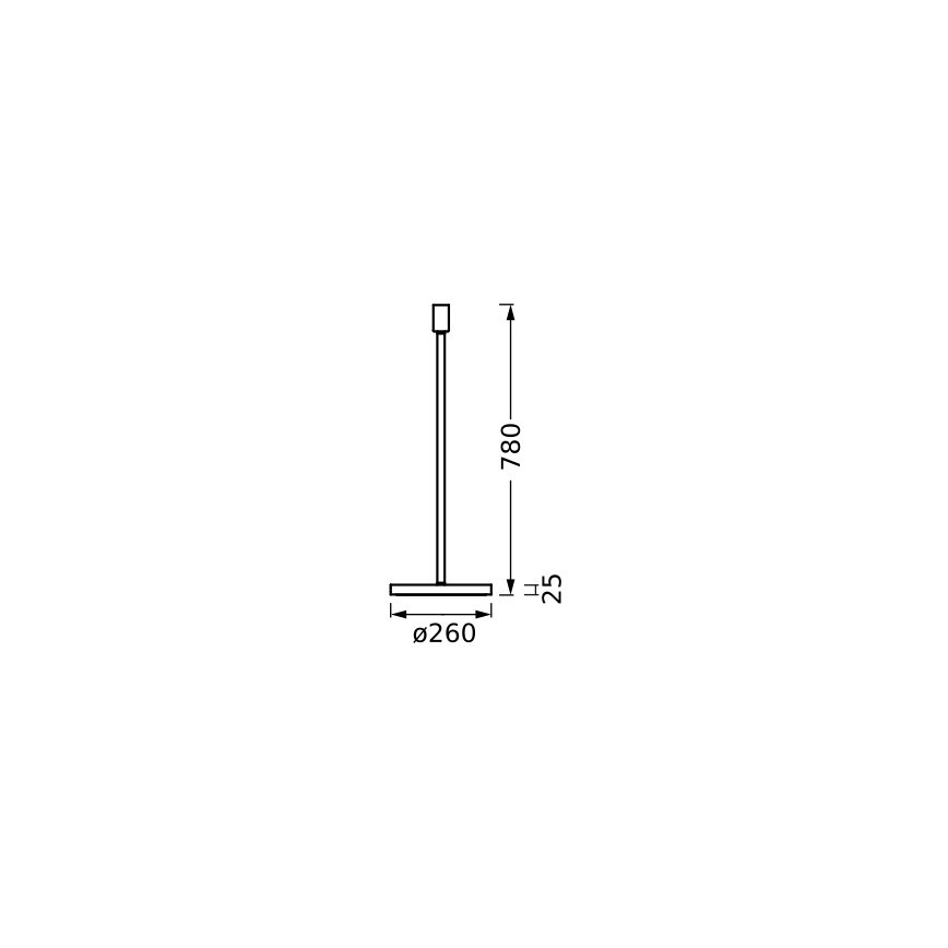 Ledvance - Suporte de candeeiro DECOR STICK 1xE27/40W/230V antracite