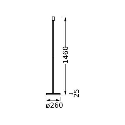 Ledvance - Suporte de candeeiro DECOR STICK 1xE27/40W/230V bege