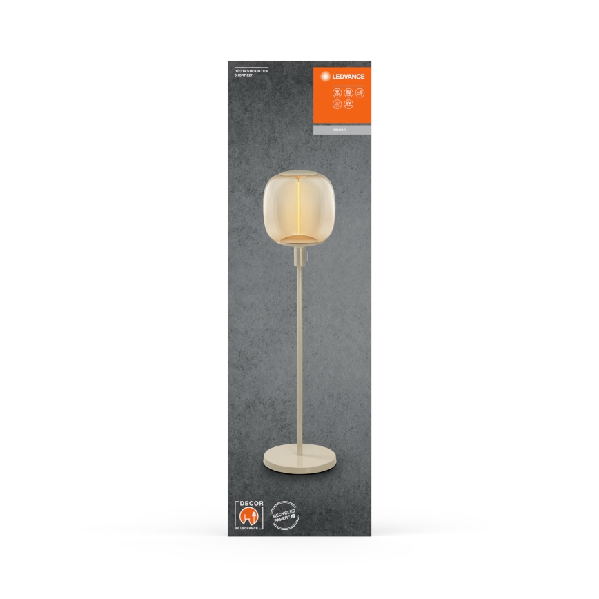 Ledvance - Suporte de candeeiro DECOR STICK 1xE27/40W/230V bege