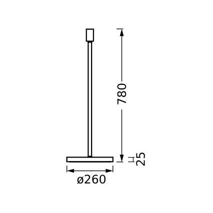 Ledvance - Suporte de candeeiro DECOR STICK 1xE27/40W/230V bege