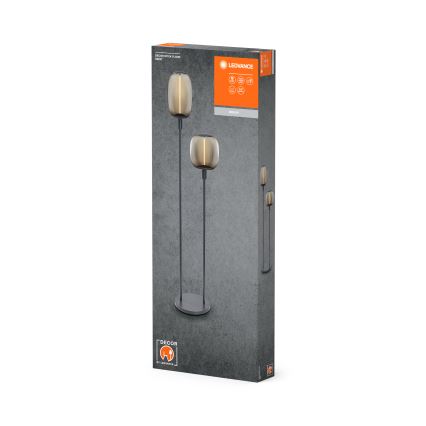 Ledvance - Suporte de candeeiro DECOR STICK 2xE27/40W/230V antracite