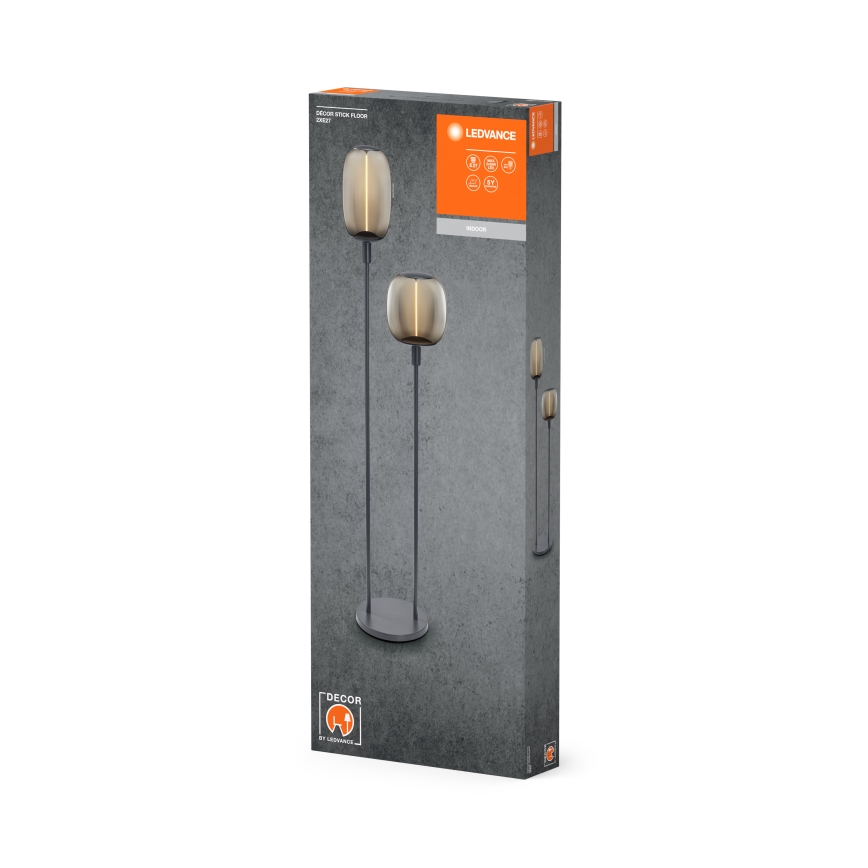 Ledvance - Suporte de candeeiro DECOR STICK 2xE27/40W/230V antracite
