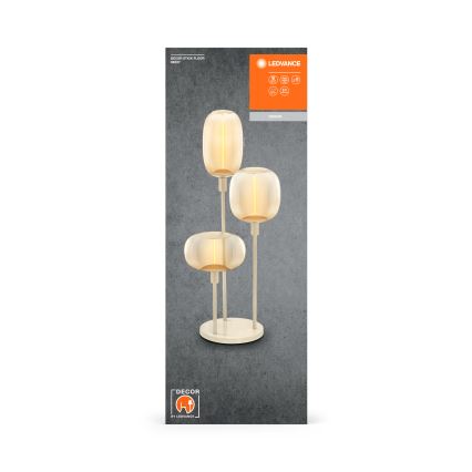 Ledvance - Suporte de candeeiro DECOR STICK 3xE27/40W/230V bege