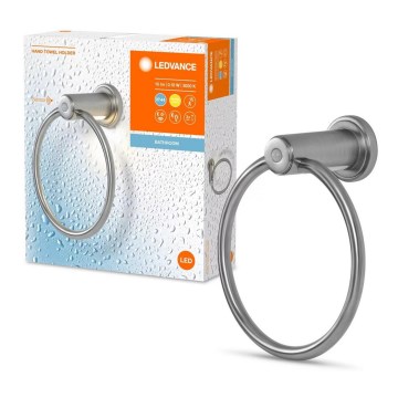 Ledvance - Suporte para toalhas com LED retroiluminação 3xAAA IP44