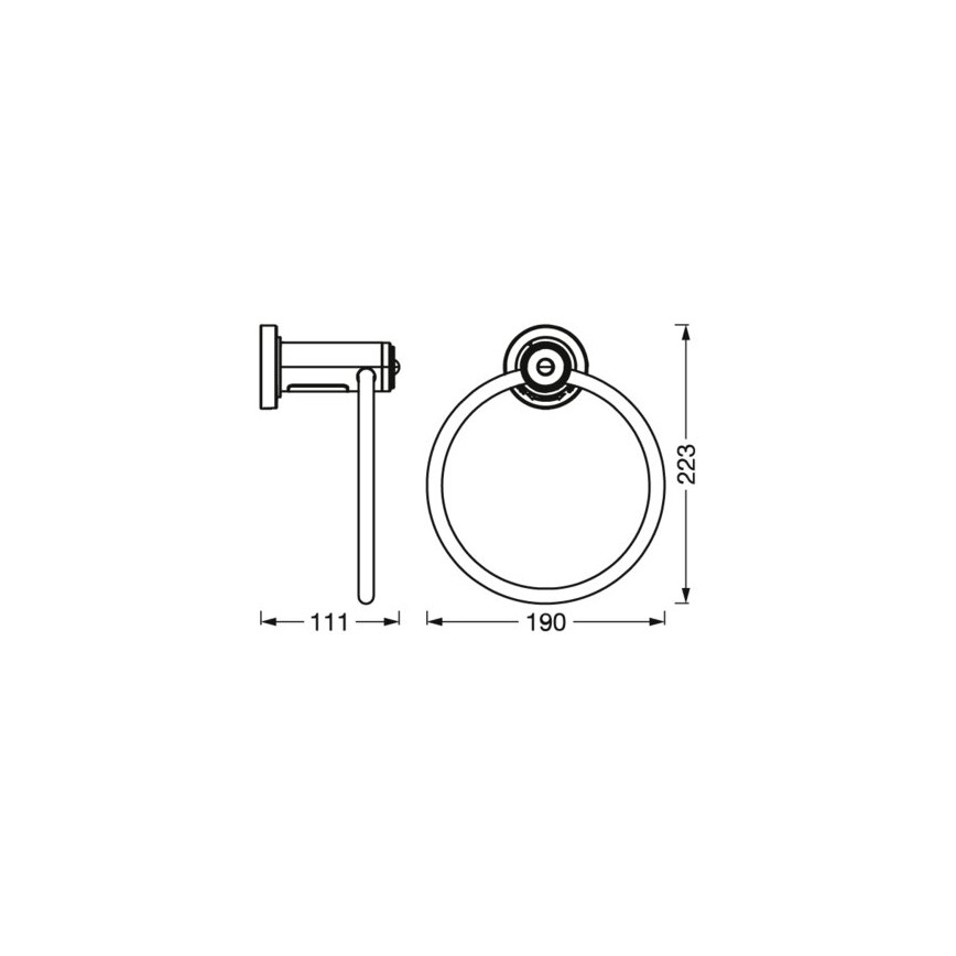 Ledvance - Suporte para toalhas com LED retroiluminação 3xAAA IP44