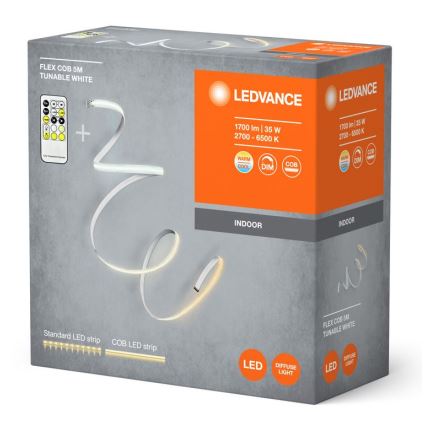 Ledvance - Tira LED com regulação FLEX COB 5m LED/35W/230V 2700-6500K + controlo remoto