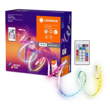 Ledvance - Tira LED RGB com regulação SMART+ MAGIC FLEX 5m LED/24W/230V Wi-Fi + comando